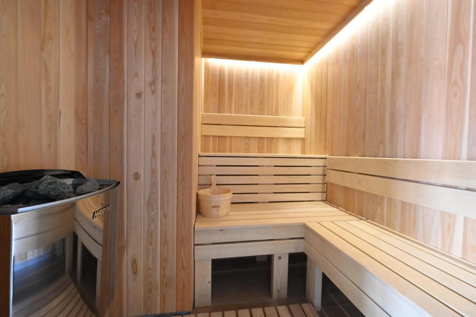 Aniroc Signature Hotel Arad Exteriér fotografie A modern Finnish sauna